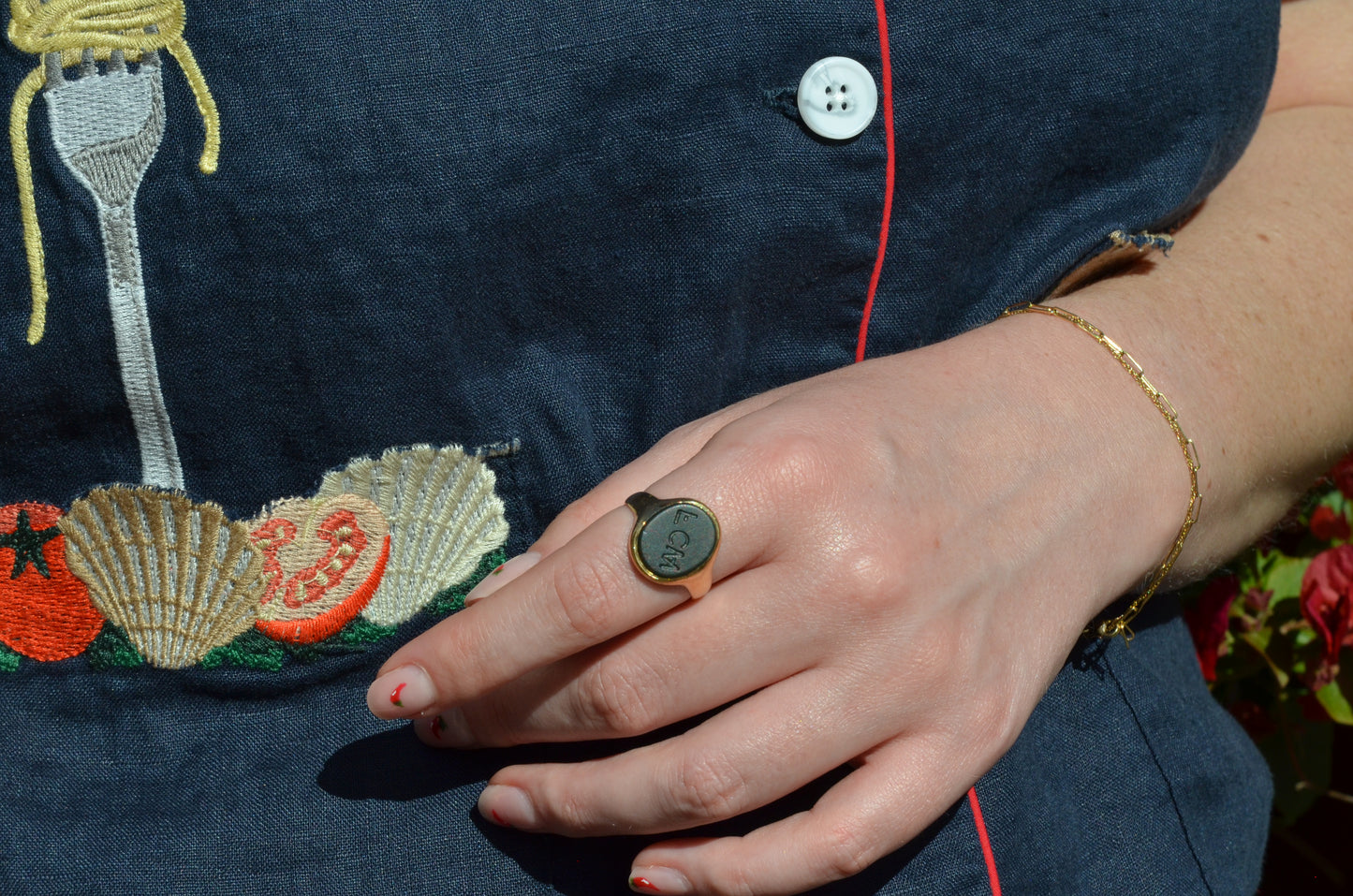 Mysterious Bloodstone Signet Ring
