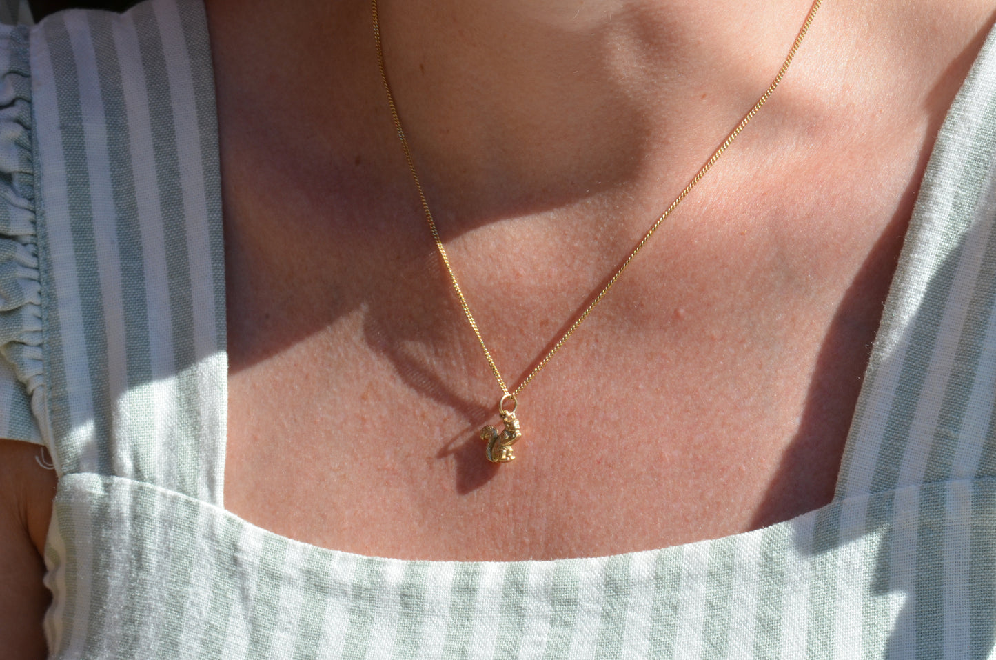 Wee Vintage Squirrel Charm