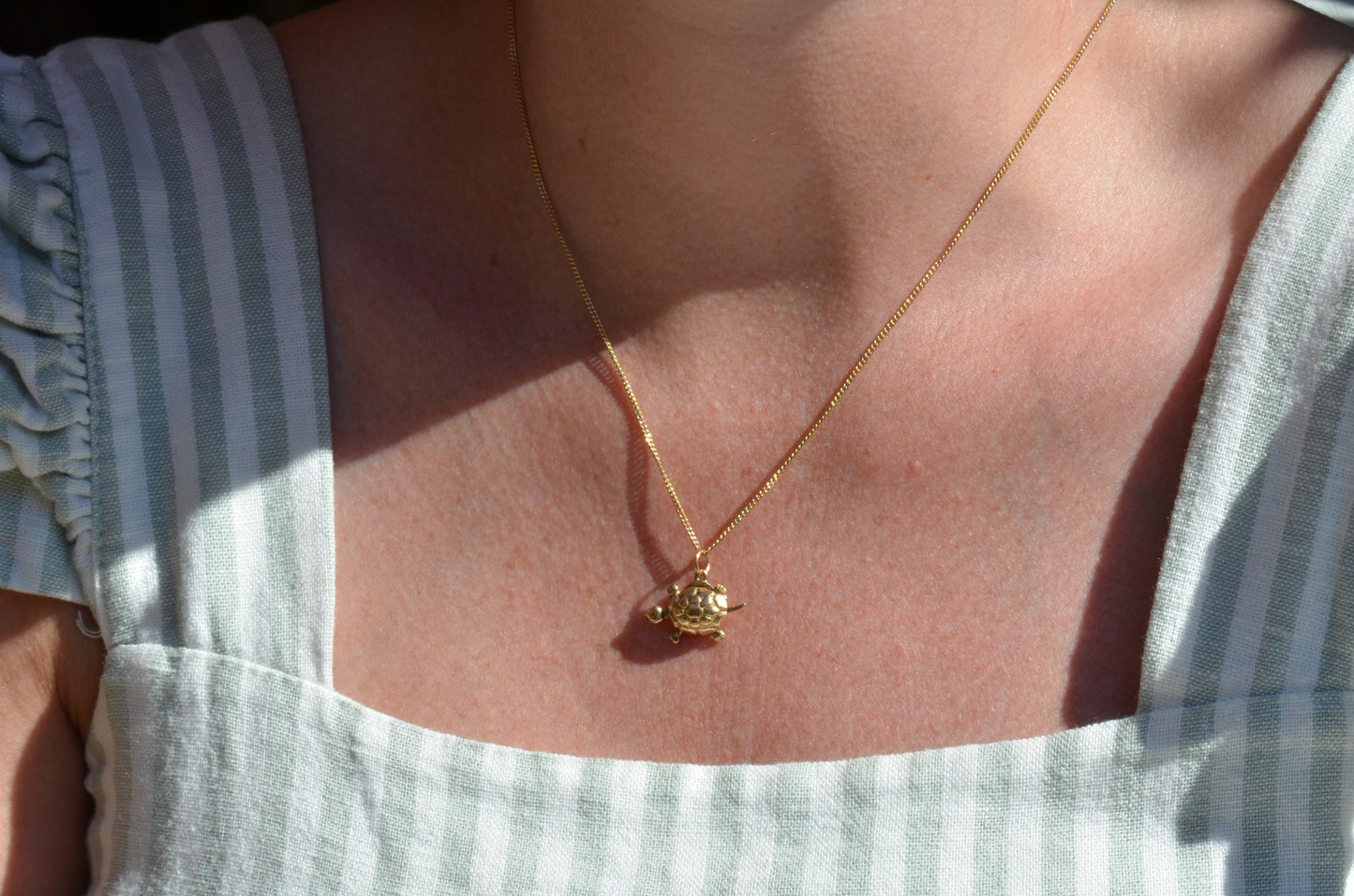 Petite Articulated Turtle Charm