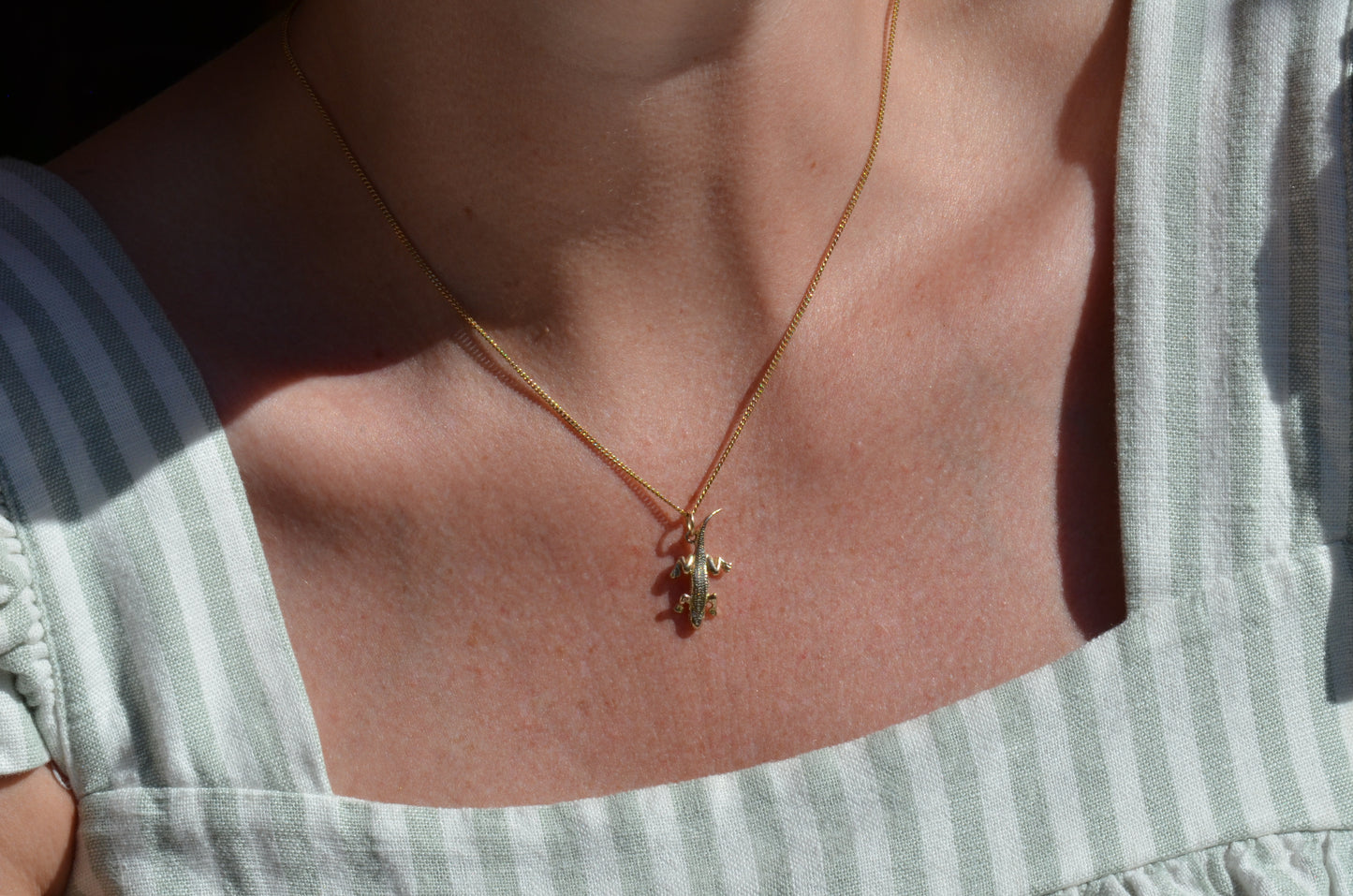 Midcentury Lizard Charm
