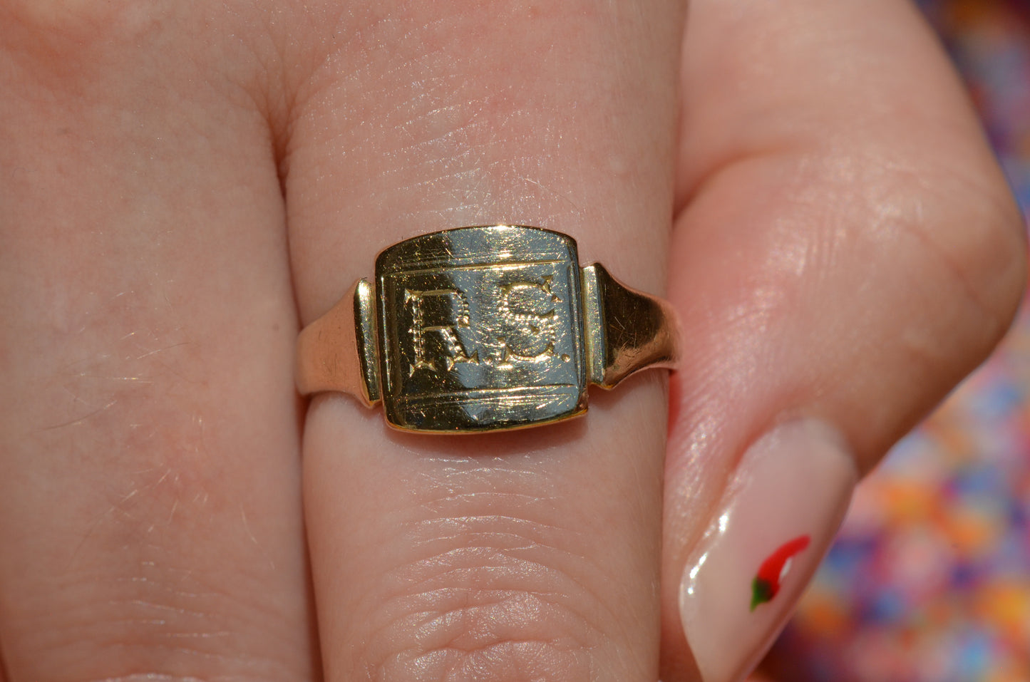 Sweet RS Signet Ring Xmas ‘51