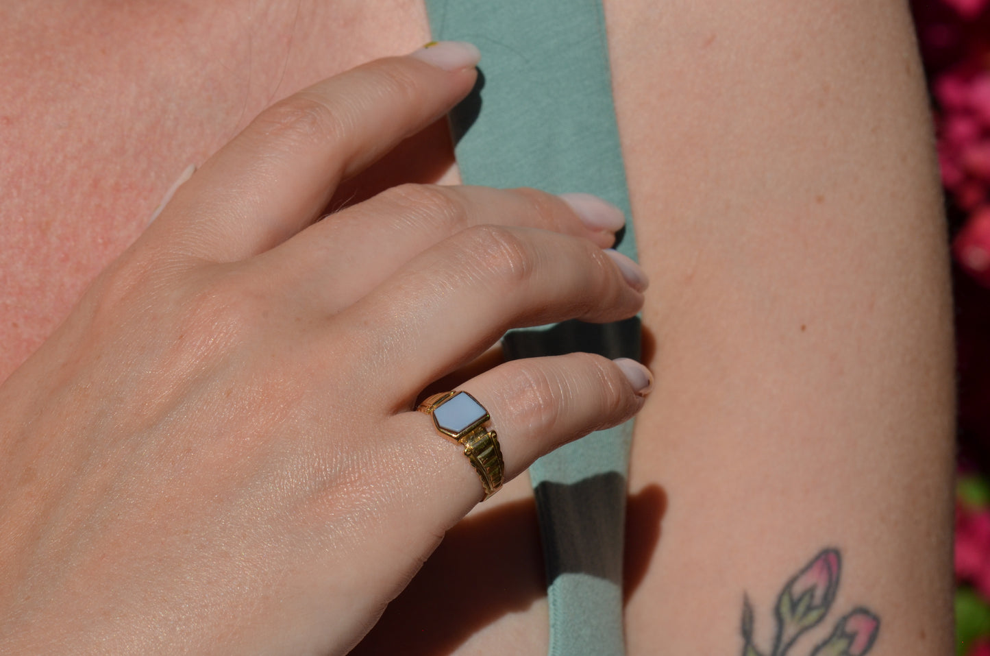 Antique Sardonyx Signet Ring
