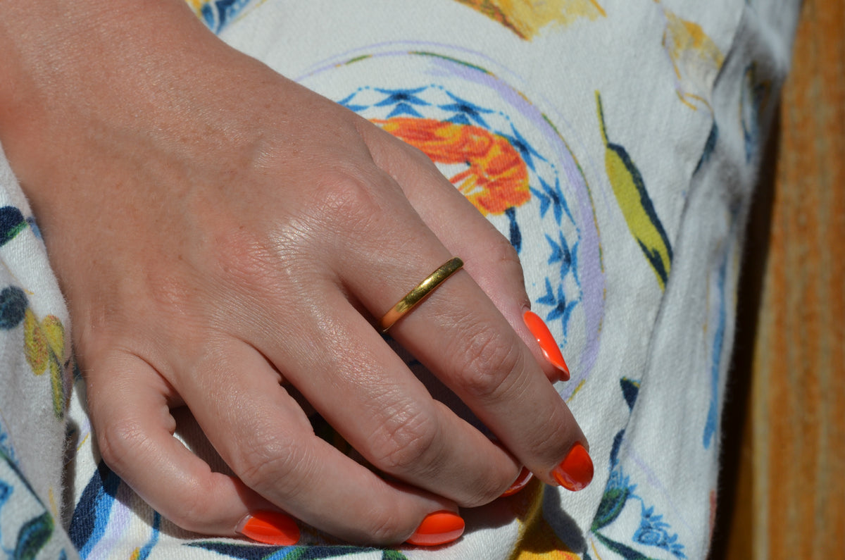 Classic Midcentury 22k Band 1955 Size 10.5
