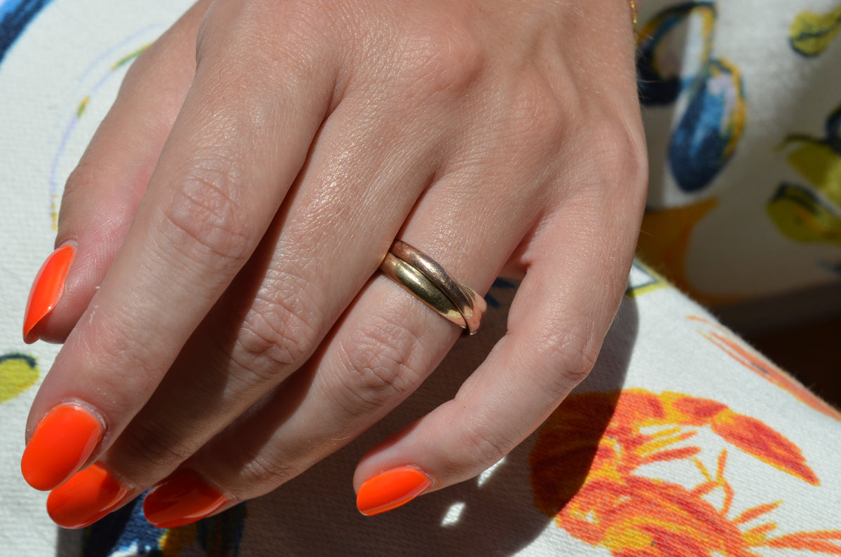 Tricolour Rolling Ring 6.75