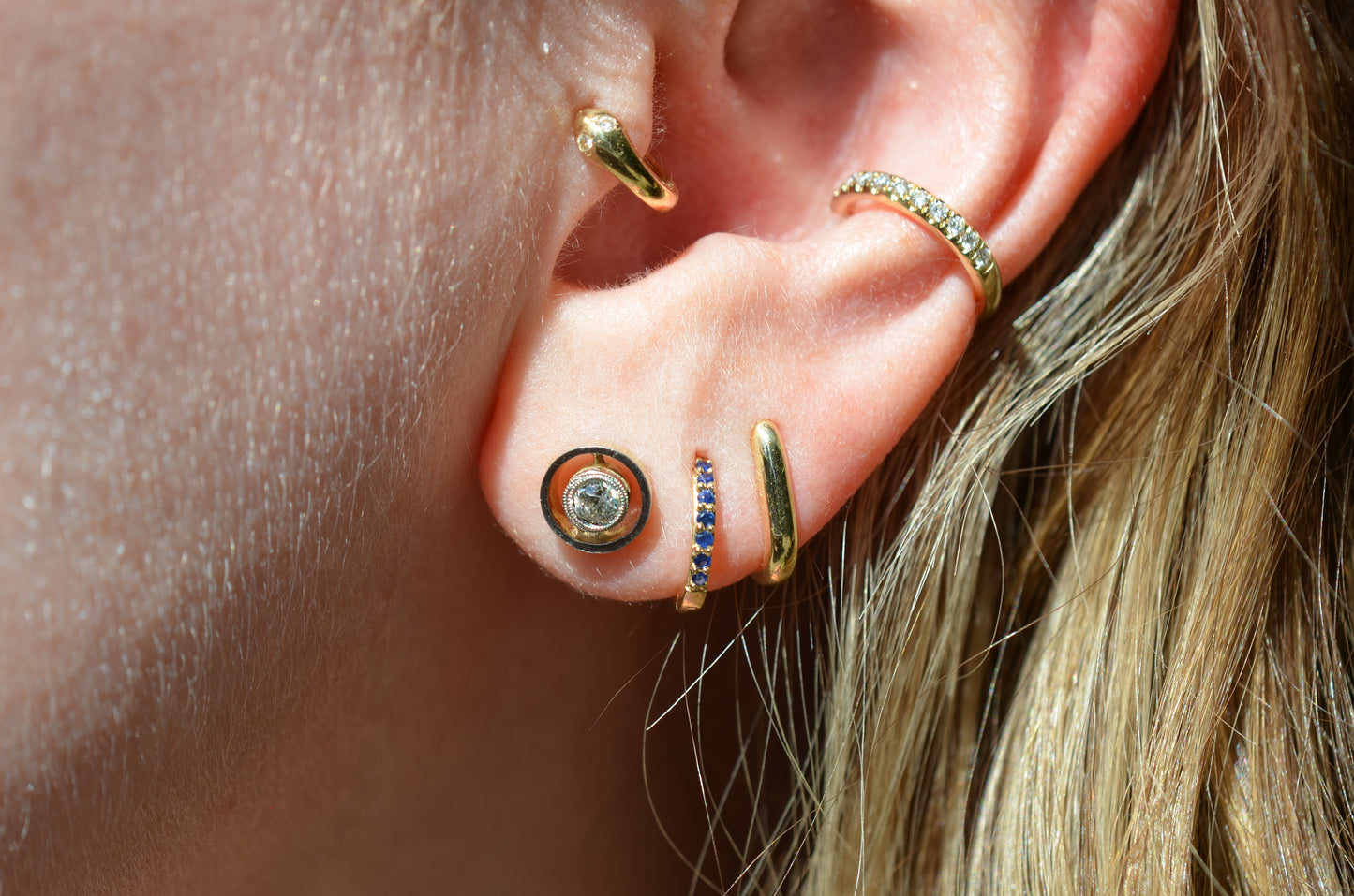 Old Cut Diamond Studs