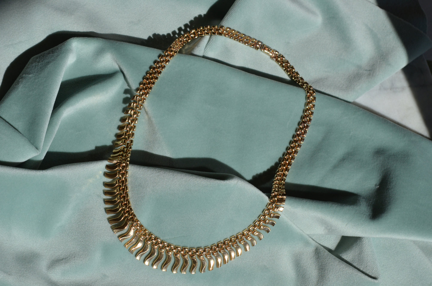 Dramatic Vintage Fringe Necklace