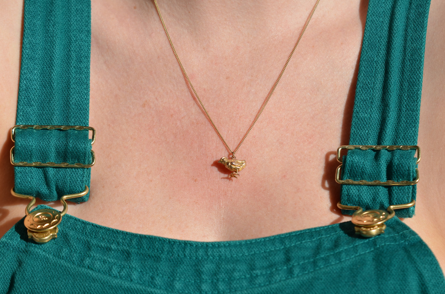 Darling Vintage Baby Chick Charm