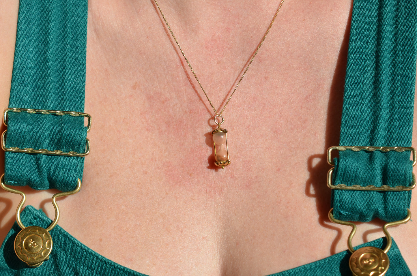 Vintage Mid Century Hourglass Charm