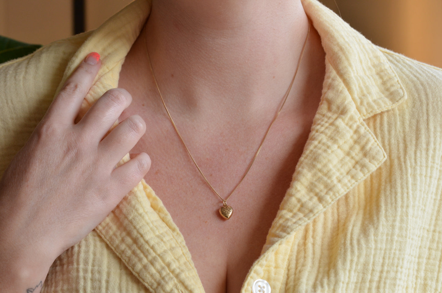 Detailed Vintage Heart Charm