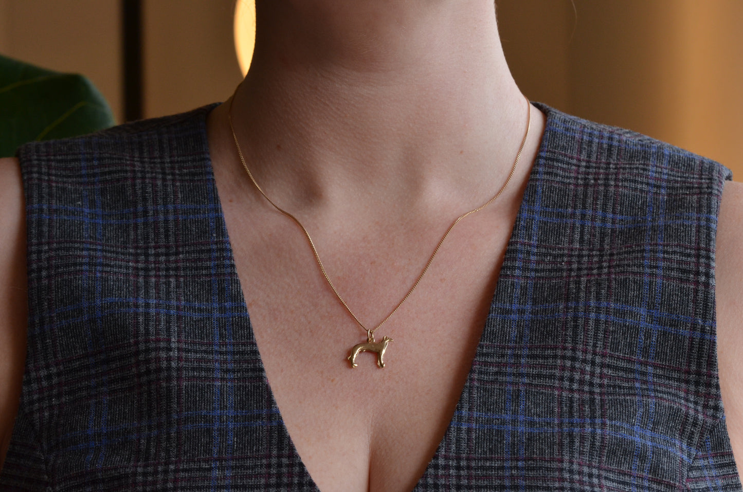 Midcentury Greyhound Charm