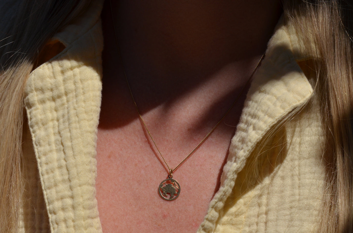 Crisp Vintage Taurus Charm