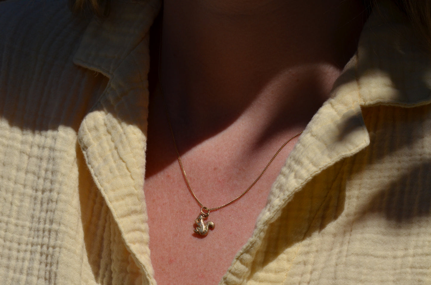 Petite Vintage Squirrel Charm