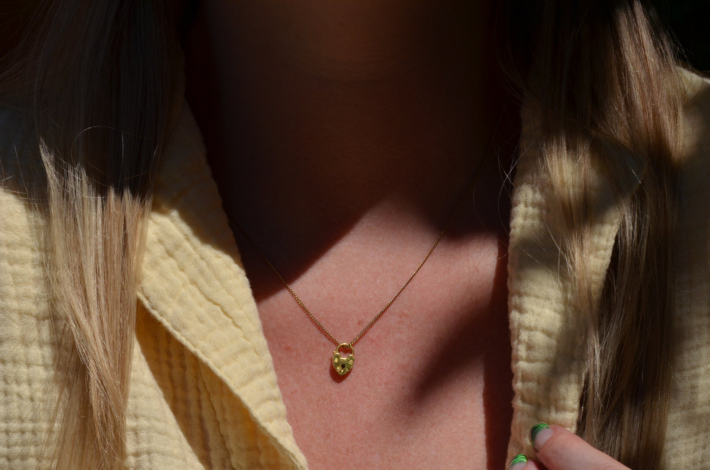 Itty Bitty Vintage Heart Padlock c1970s