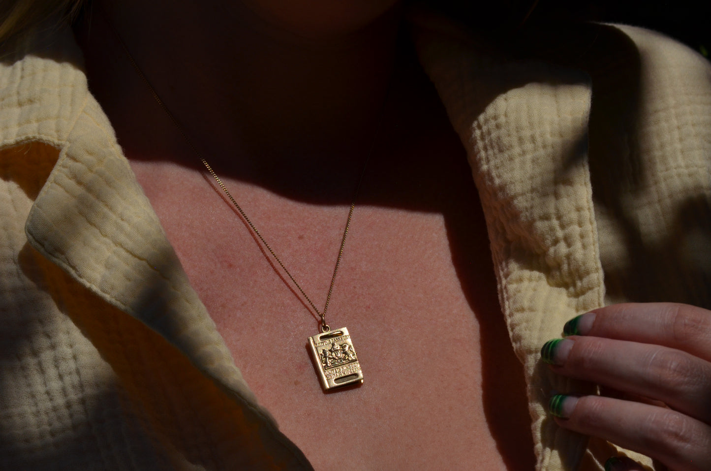 Delightful Vintage Passport Charm