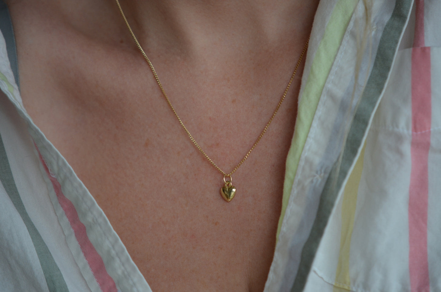 Tiny Estate Heart Charm
