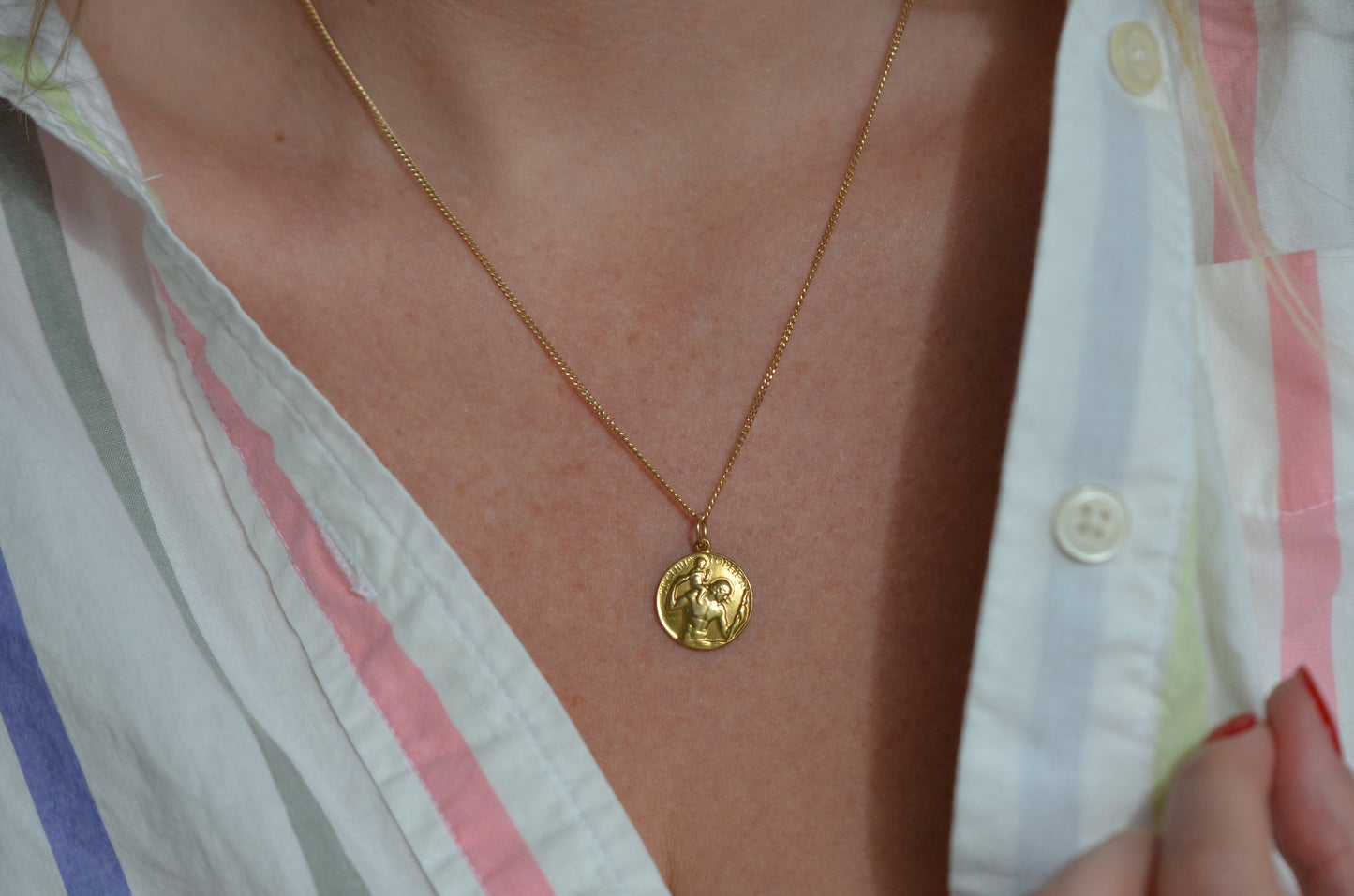 Hunky Mini P. Vincze St. Christopher Medallion