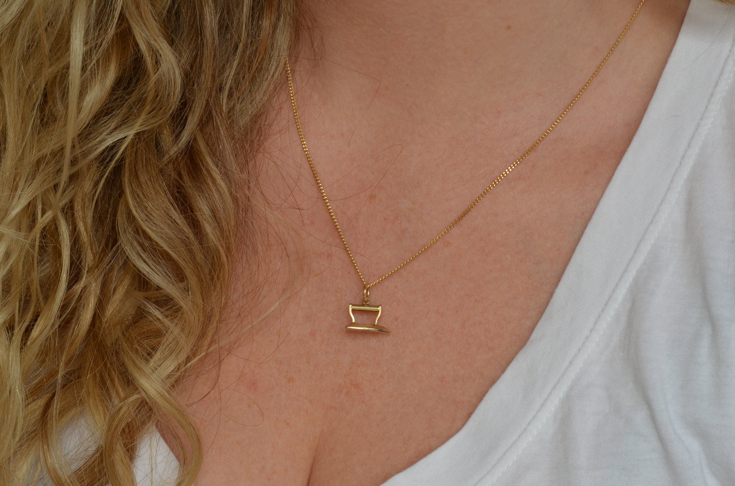 Gold Iron Charm
