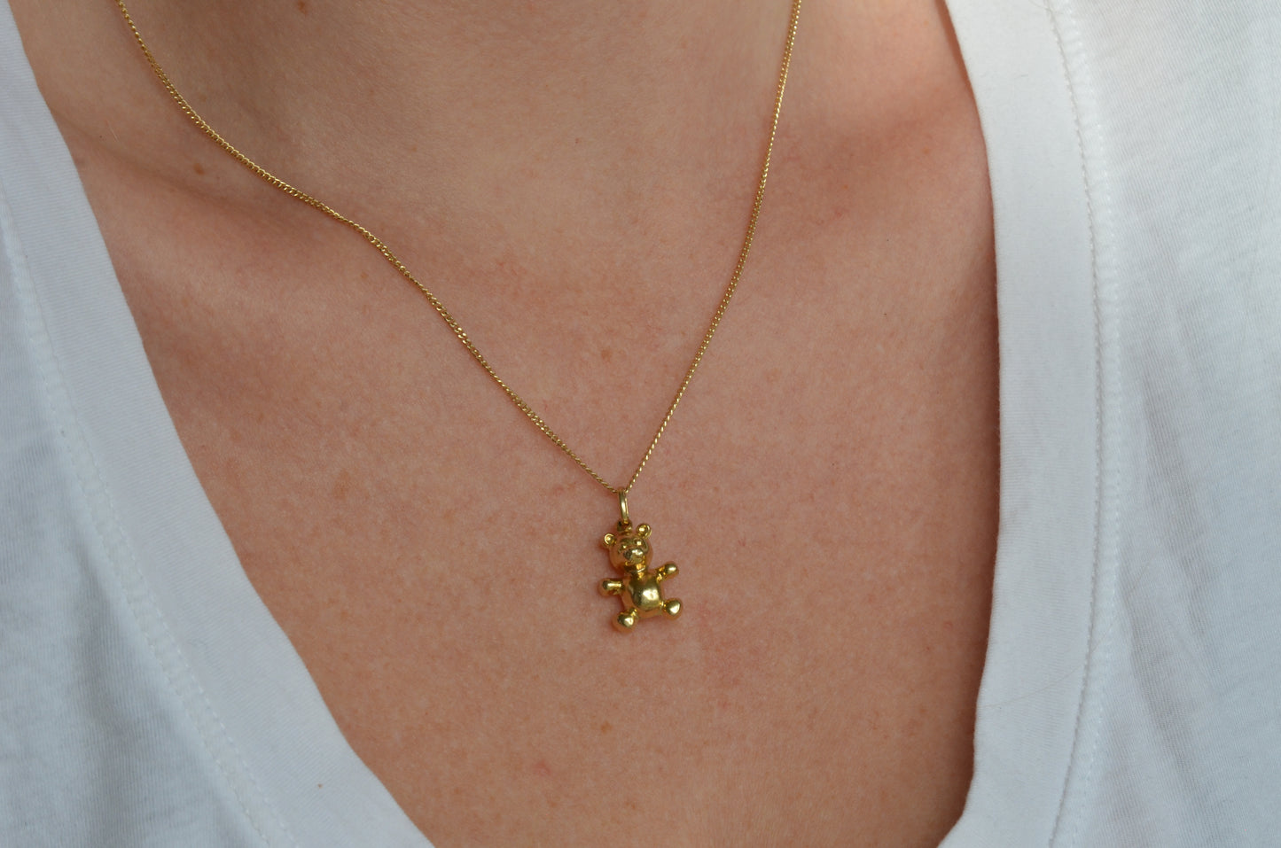 Vibrant Vintage Teddy Bear Charm