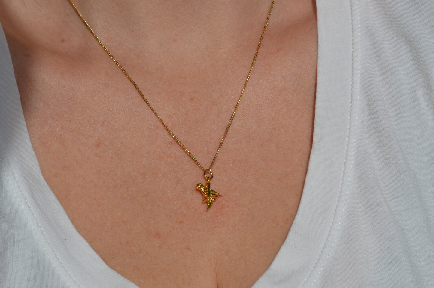 Rich Midcentury Bird on a Swing Charm