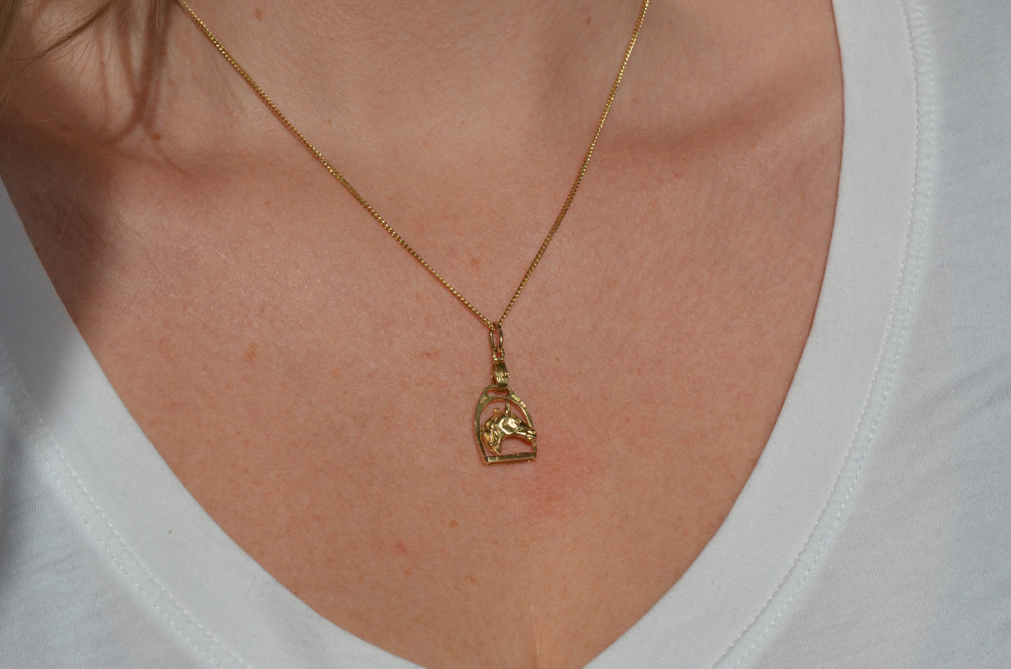 Dynamic Horse and Stirrup Charm