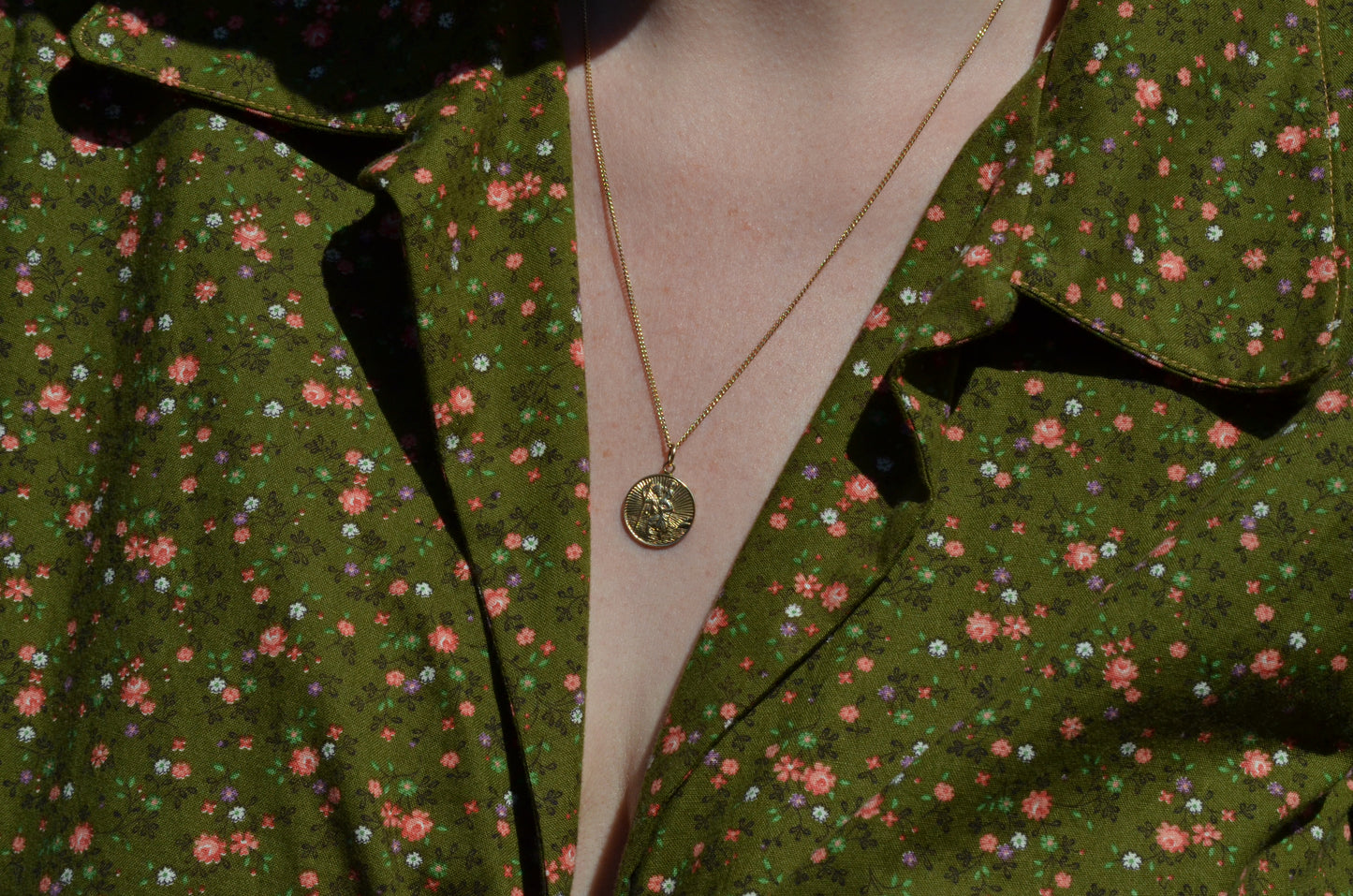 Shining Rays St. Christopher Charm