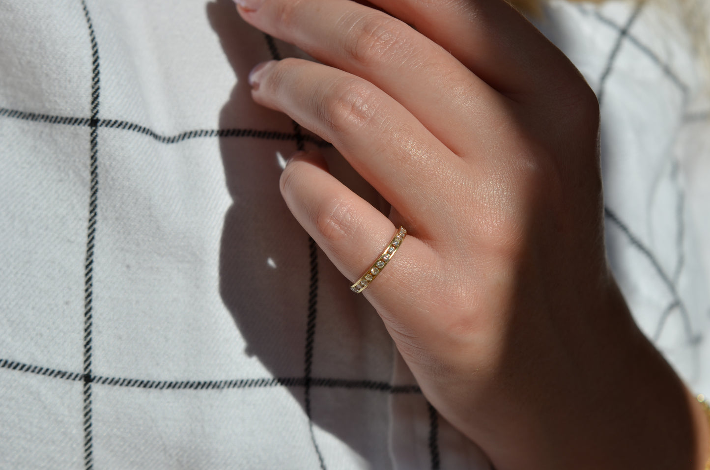 Elegant Channel Diamond Eternity Band