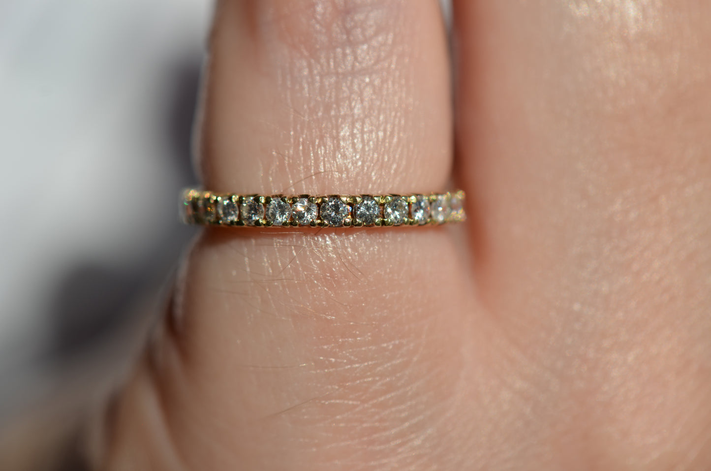 Petite Vintage Diamond Eternity Band