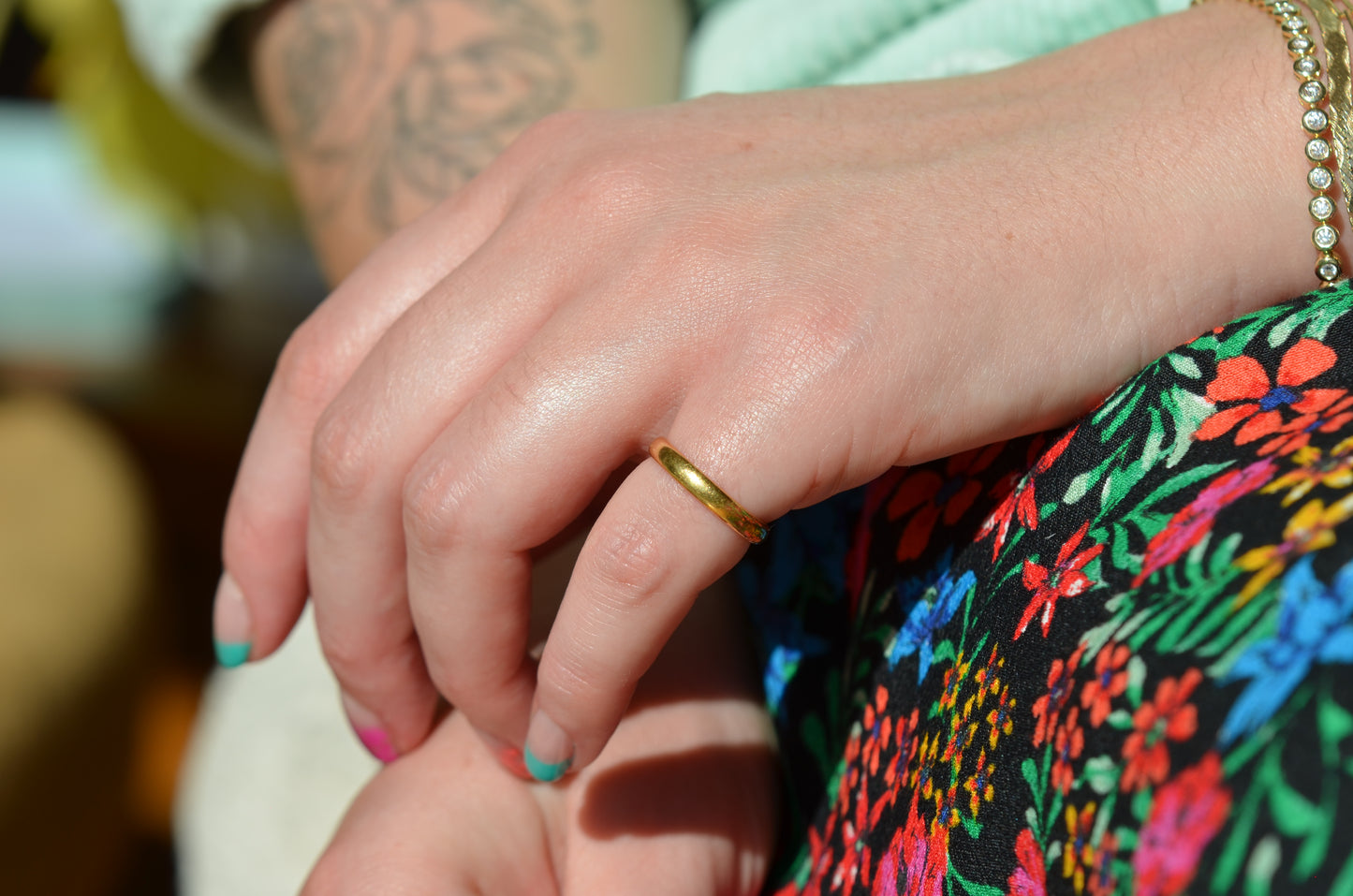 Personalized Midcentury 22k Band 1962 5.25