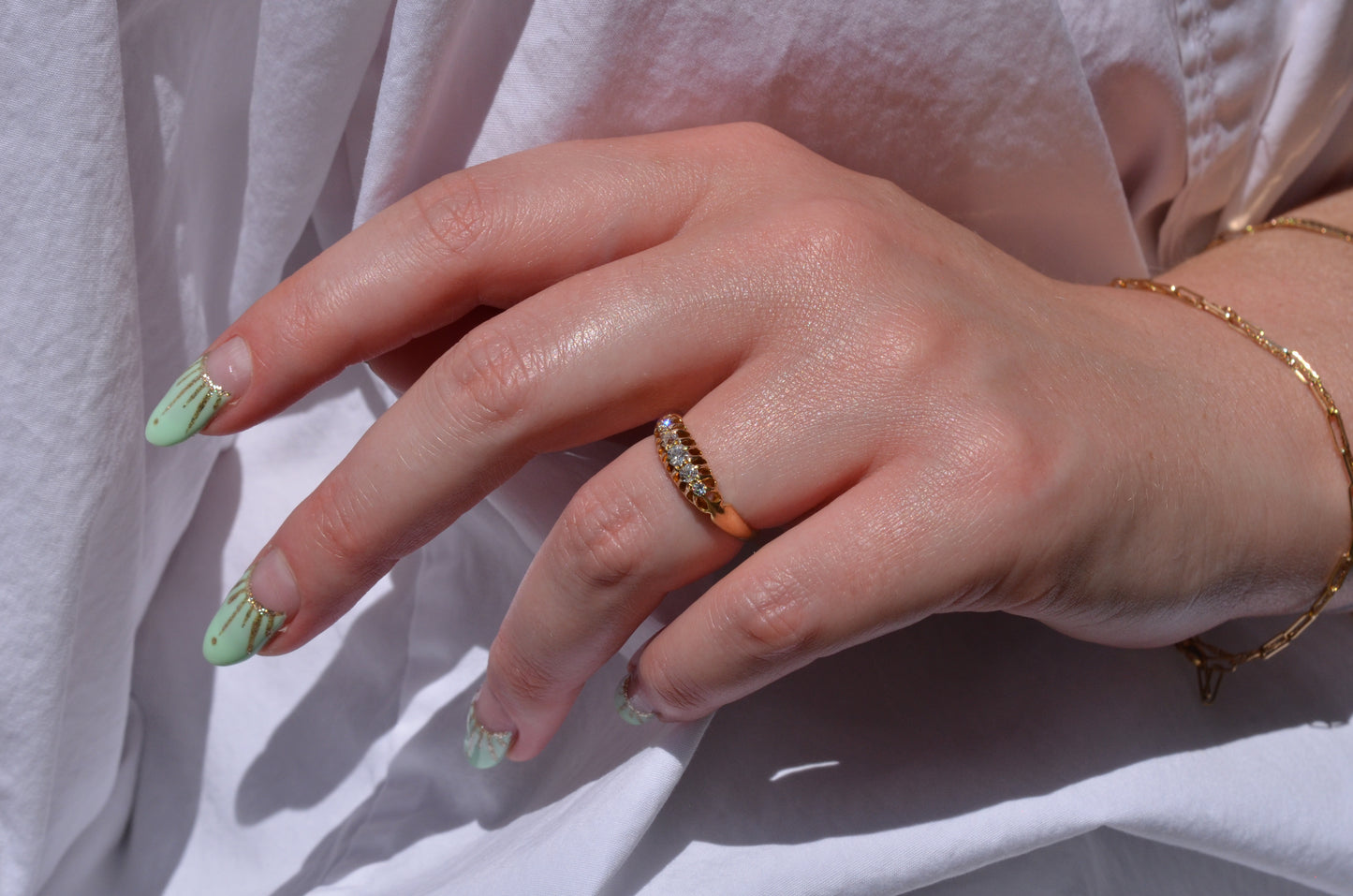 Easy Edwardian Five Stone Ring
