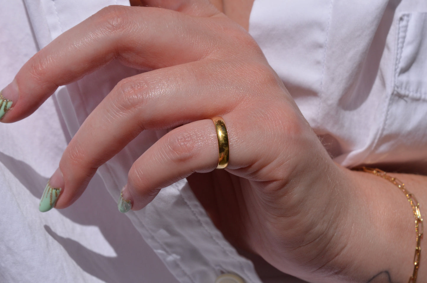 Elegant 22k Antique Band 1925 5