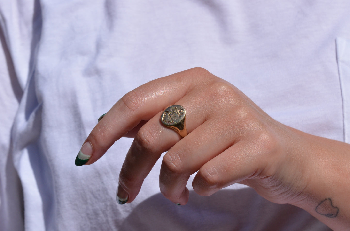 Symbolic Antique Signet Ring