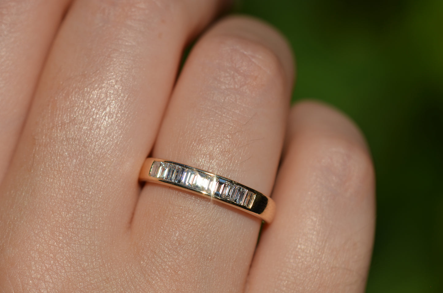 Luxurious Vintage Baguette Band