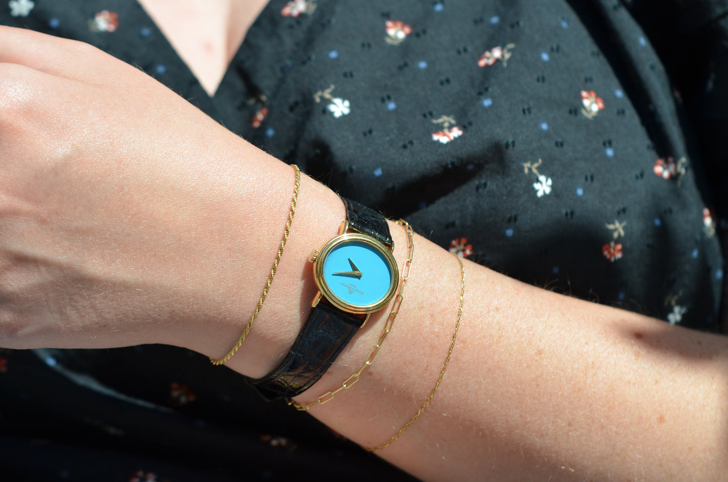Sensational Vintage Turquoise Baume & Mercier Watch