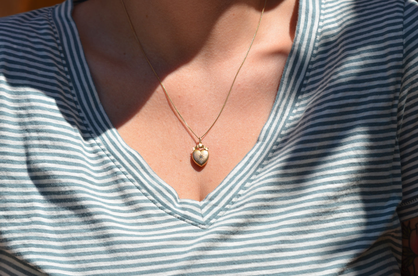 Romantic Antique Heart Pendant