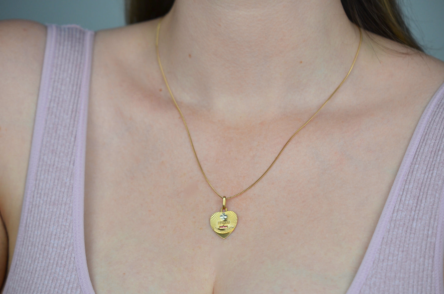 Radiant Vintage French Love Token