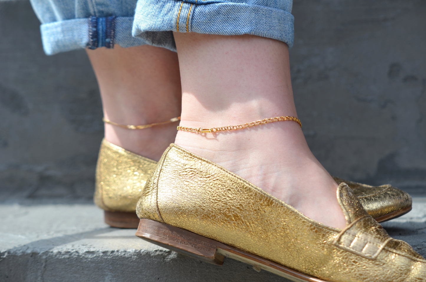 Fancy Link Estate Anklet