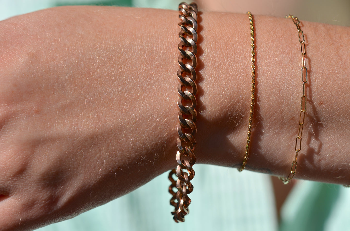 Heavyweight Edwardian Gold Bracelet