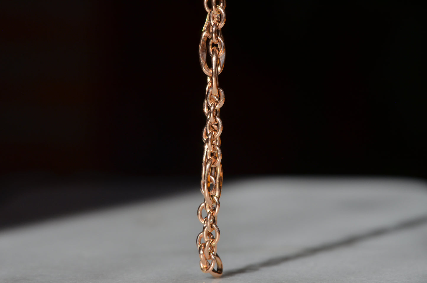 Rosy Antique-Inspired Fancy Link Bracelet