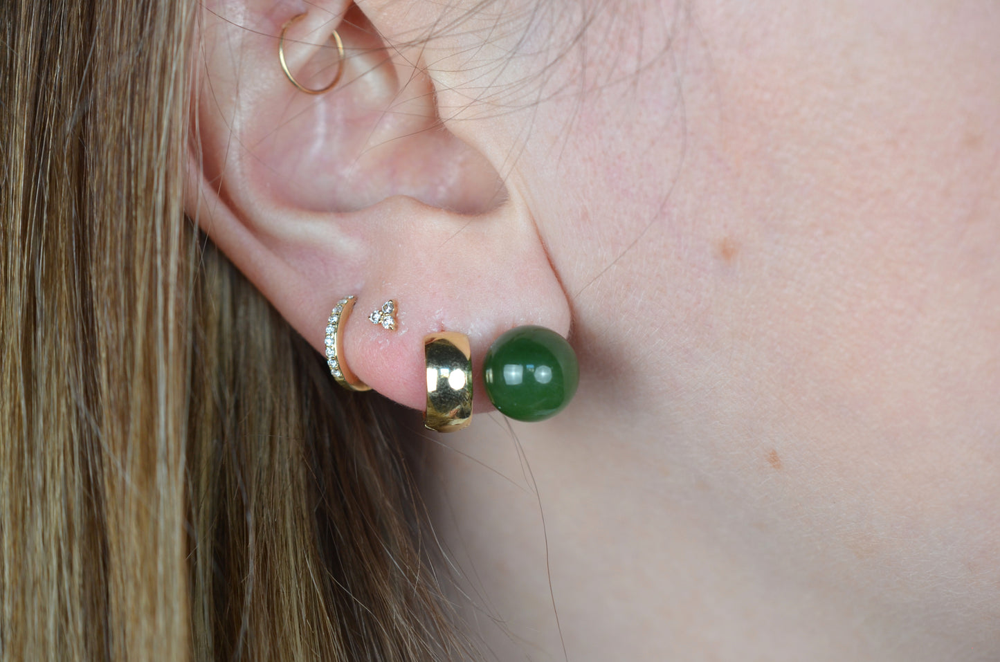 Lush Estate Jade Studs