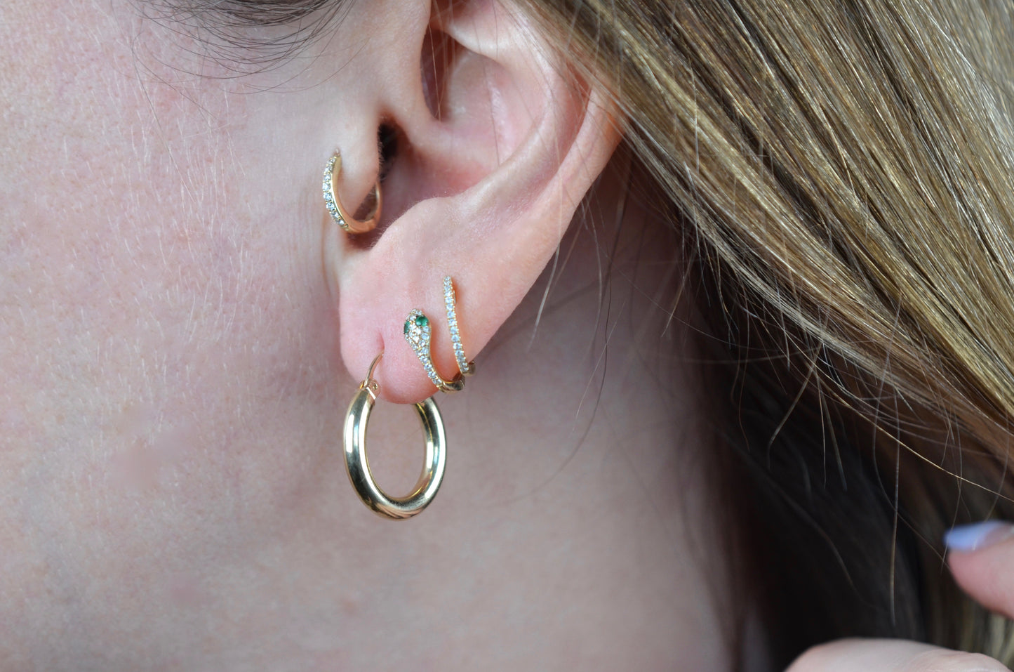 Classic Gold Drop Hoops
