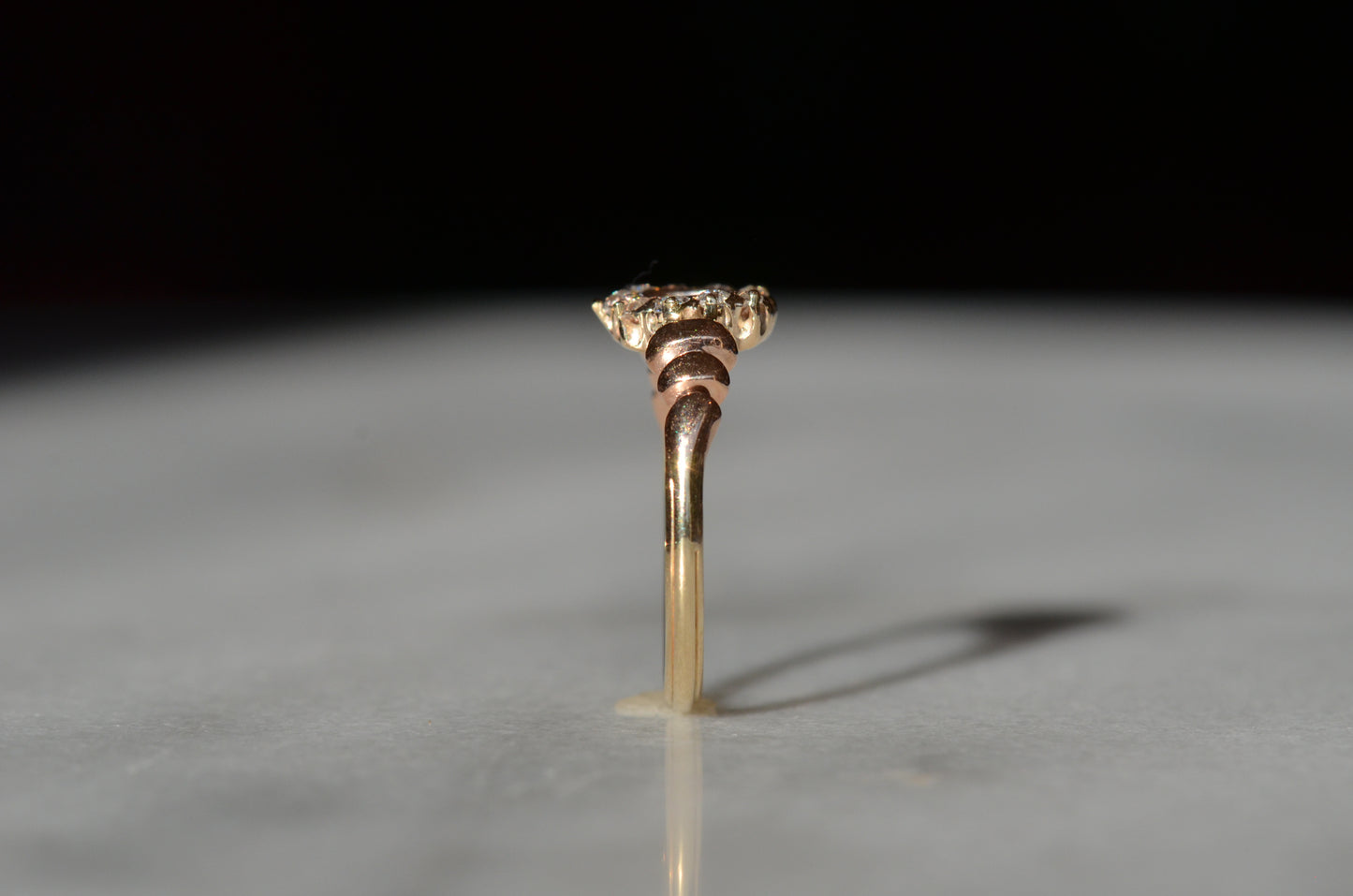 Charming Antique Diamond Horseshoe Ring