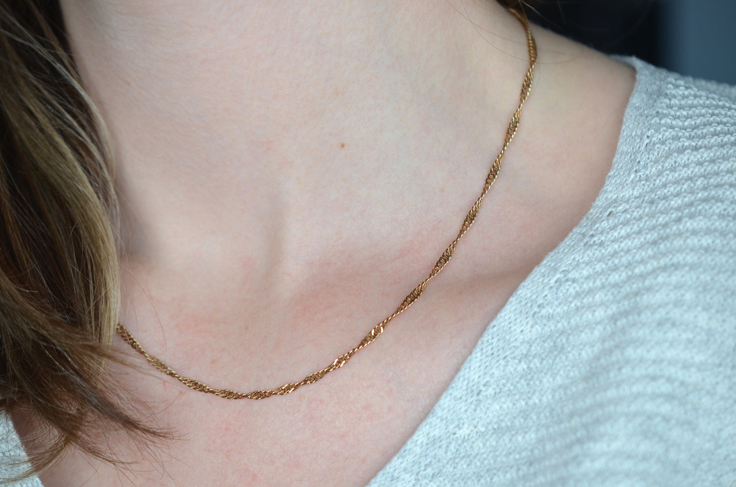 Classic Gold Estate Singapore Chain