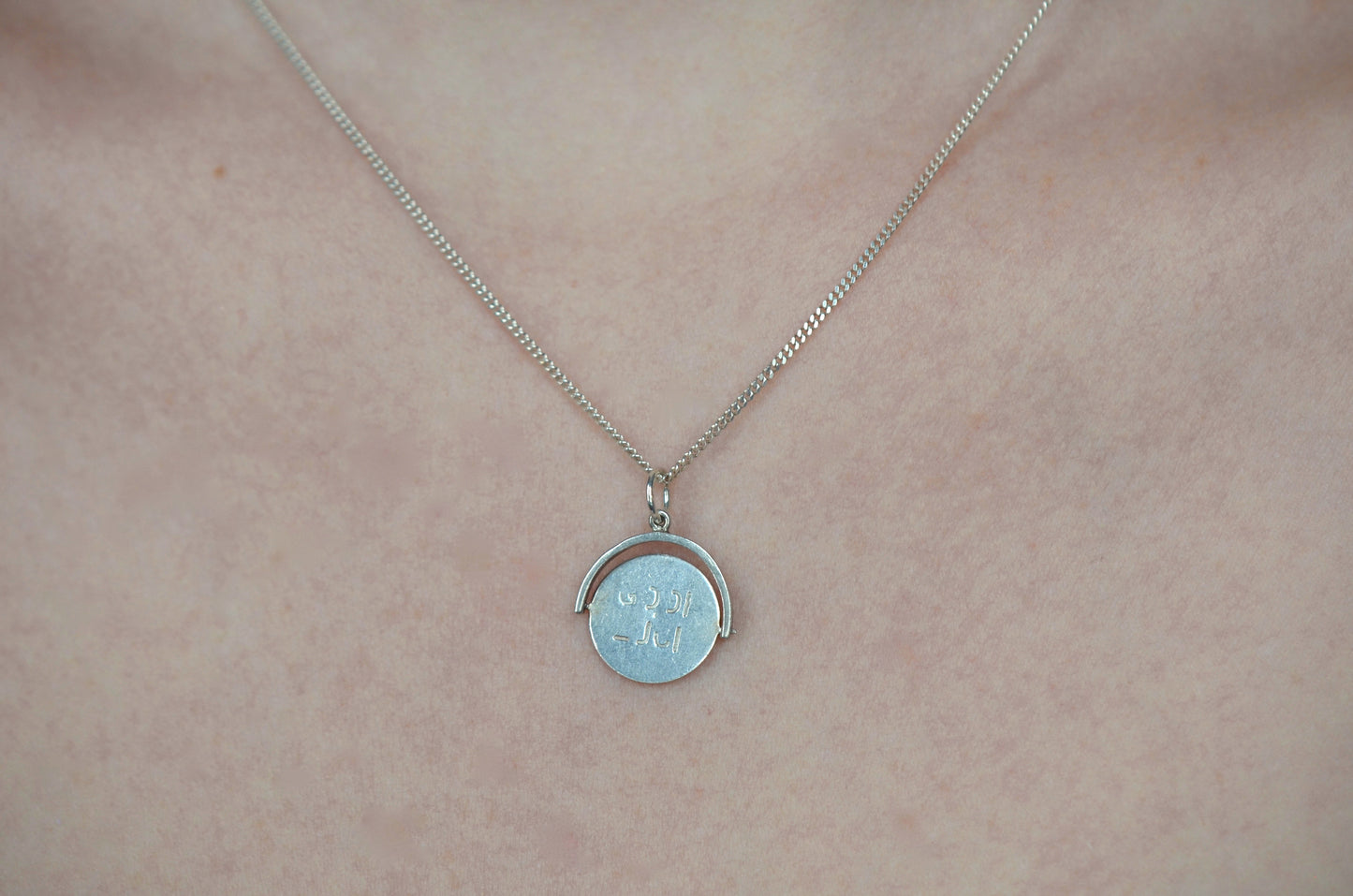 Good Luck Silver Spinner Charm