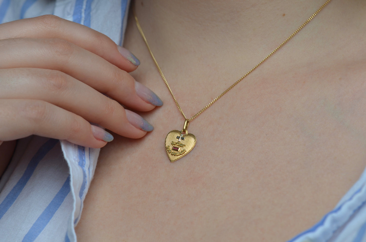 Vintage Puffy Heart Love Token