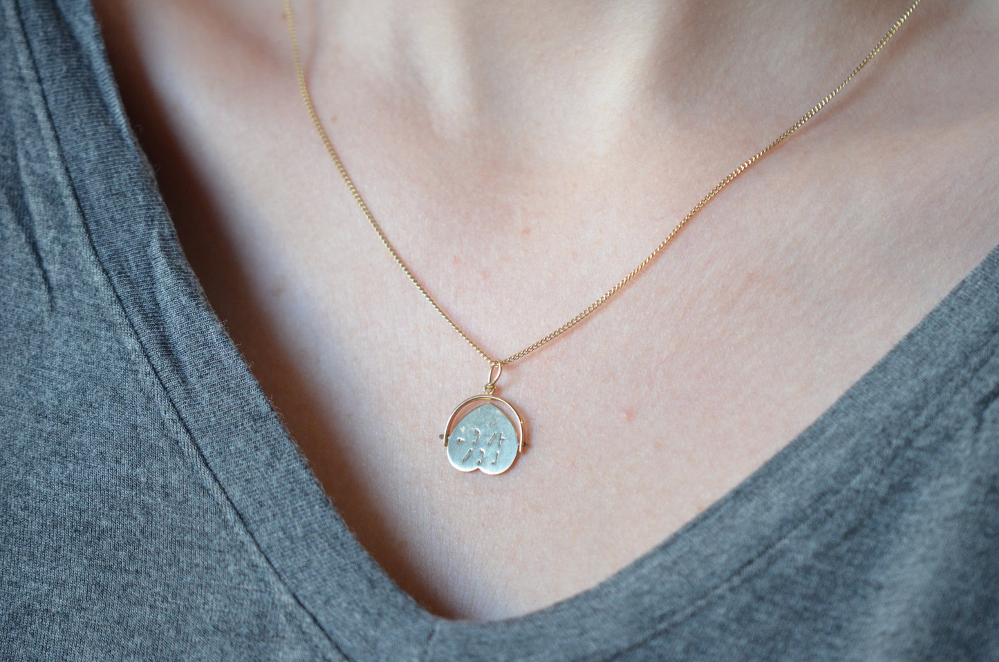 1988 "I Love You" Heart Spinner Charm