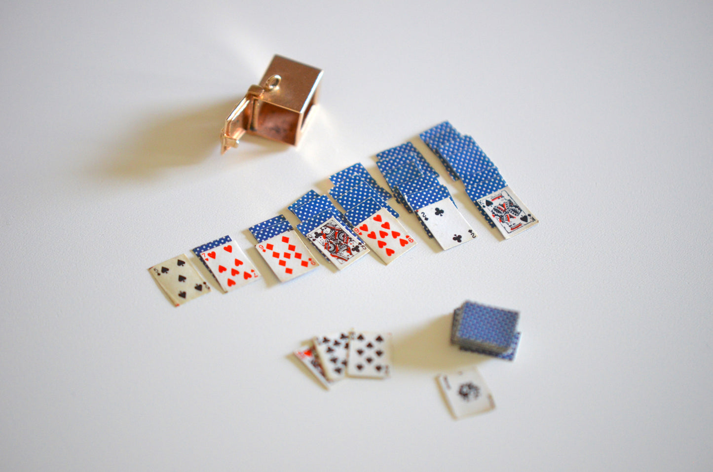 Miniature Mid-Century Deck of Cards Charm
