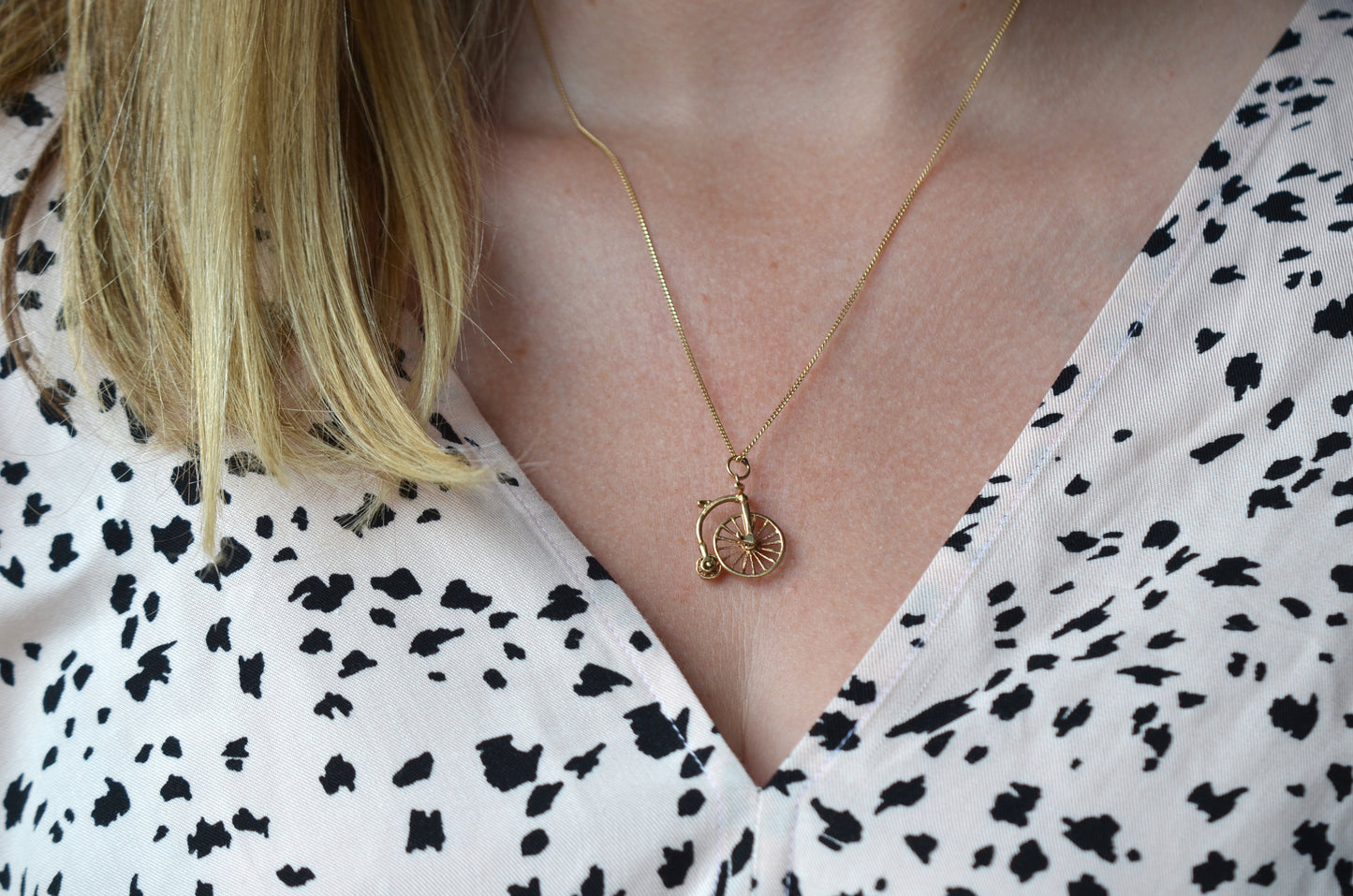 Playful Midcentury Penny Farthing Charm