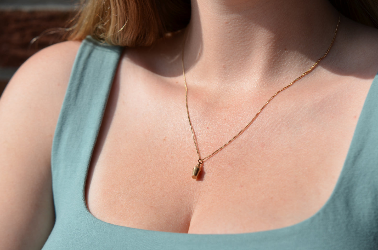 Tiny Vintage Cocktail Shaker Charm