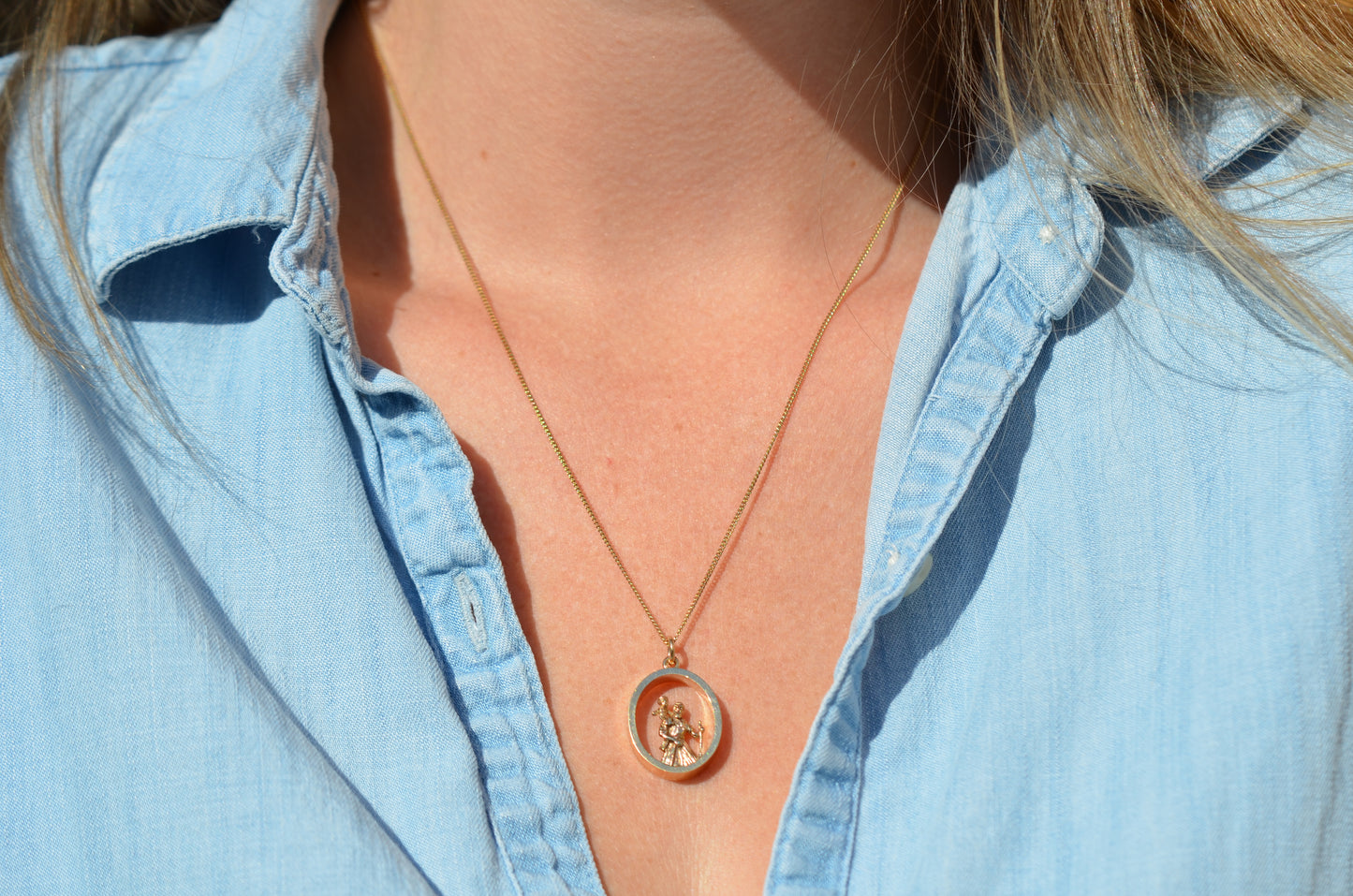 Figural Estate St. Christopher Pendant