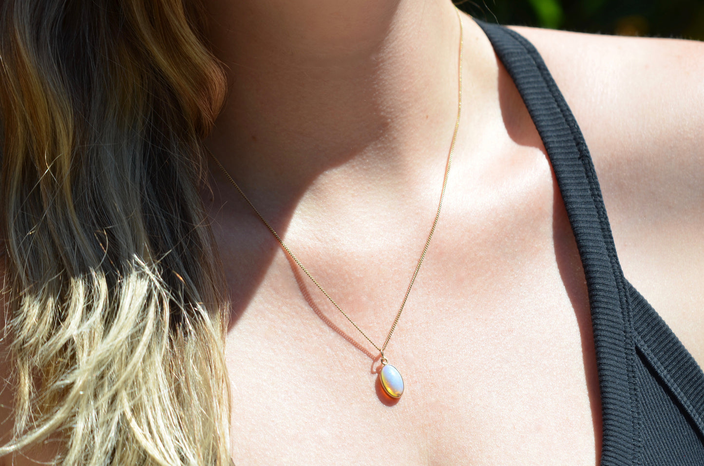 Dreamy Vintage Opal Pendant
